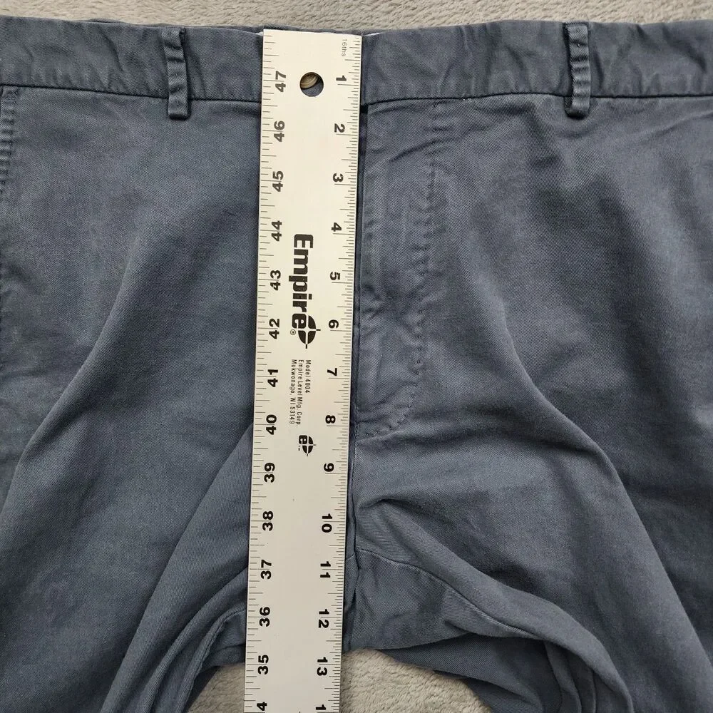 Peter Millar Chino Pants Mens 36 Gray Pima Cotton Stretch 97/3 Casual Trousers